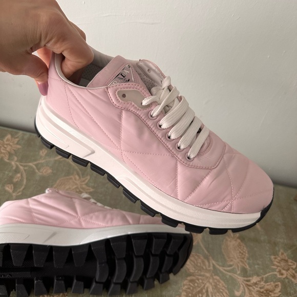 Prada Triangle Enameled sneakers - Picture 7 of 13